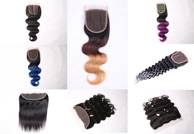 Ombre ボディ波の人間の毛髪の自然な毛の閉鎖ボディ波 1b+ の紫色