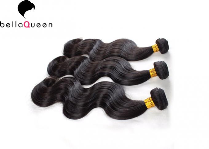 自然な色の等級7Aのブラジルのバージンの人間の毛髪延長ブラジルの毛の織り方