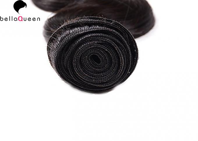 容易の柔らかい櫛のRemyの30"へのブラジルの毛延長10"ボディ波の毛のよこ糸
