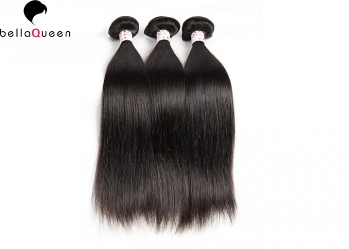 Cuticalの等級7A 100%のマレーシア人のRemyの完全な毛の自然な直毛のよこ糸