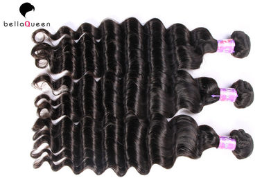 中国 自由なもつれのブラジルのバージンの深い波のよこ糸のための加工されていない レミ の人間の毛髪の織り方 サプライヤー