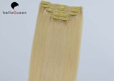 中国  の毛の 延長 の人間の の毛、等級 7a の処女の毛の加工されていない未加工 クリップ  サプライヤー
