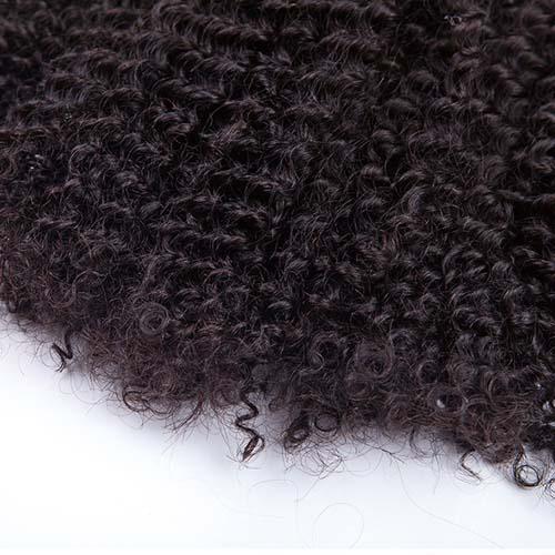 加工されていない 6A+ バージンのビルマ人の レミ の毛の織り方の自然で黒い巻き毛
