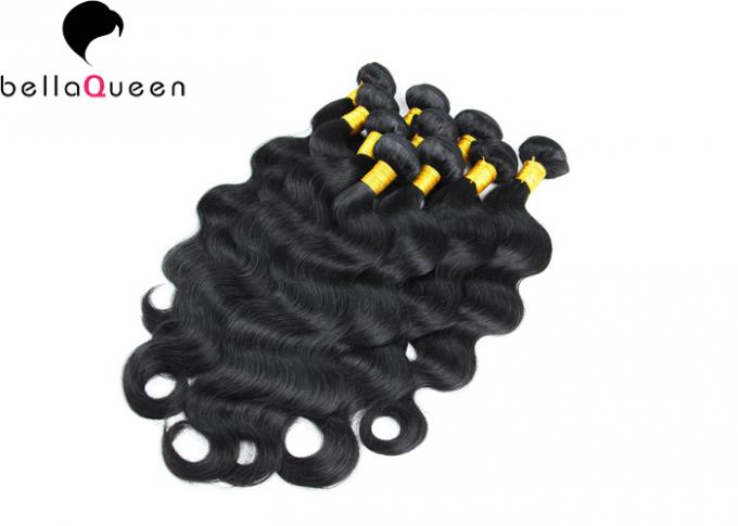 等級7Aのバージンのブラジルの毛延長ボディ波、自然で黒い人間の毛髪の織り方