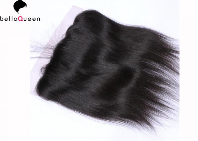 インドの自然な毛13 x 4の人間の毛髪のレースのかつらの膚触りがよい直毛延長