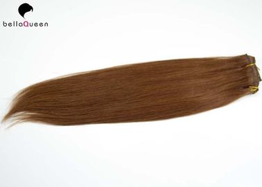 中国 人間の毛髪、自然で黒い人間の毛髪の 100% の加工されていなくまっすぐなクリップ サプライヤー