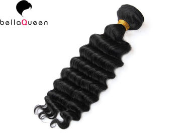 中国 深い波1Bの自然な黒髪の織り方のモンゴルの毛延長加工されていない100% サプライヤー